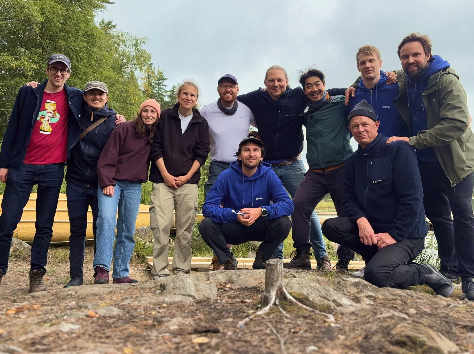 The Data Dao team by a lake